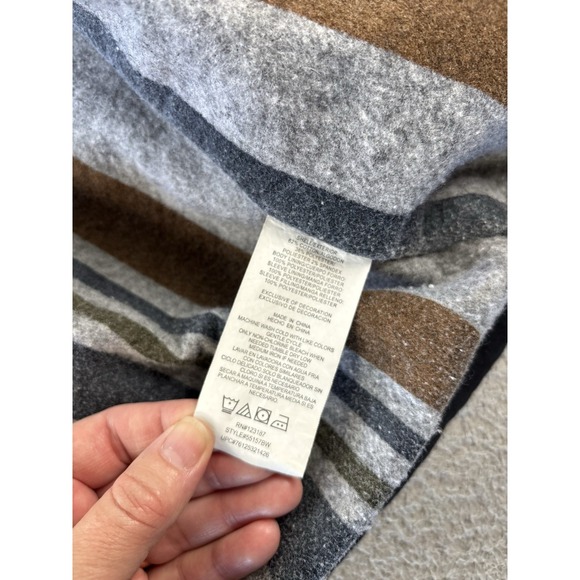 Wrangler Blanket Lined Jacket Mens Large Distressed Black Workwear - Picture 9 of 16